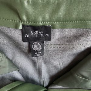 UO Green Leather Pants!